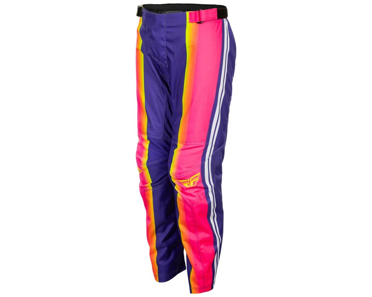 Fly Racing Youth F-16 Raze Pants (Purple/Red/Yellow) (20)